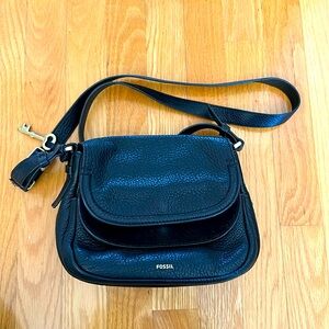 Fossil crossbody black bag